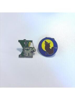 Disney Trading Pin Lot - Wilderness Explorer Howling Wolf and XR Letter